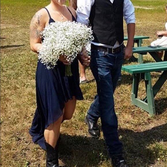 High-Low Maxi Bridesmaids Dress - Picture 2 of 5